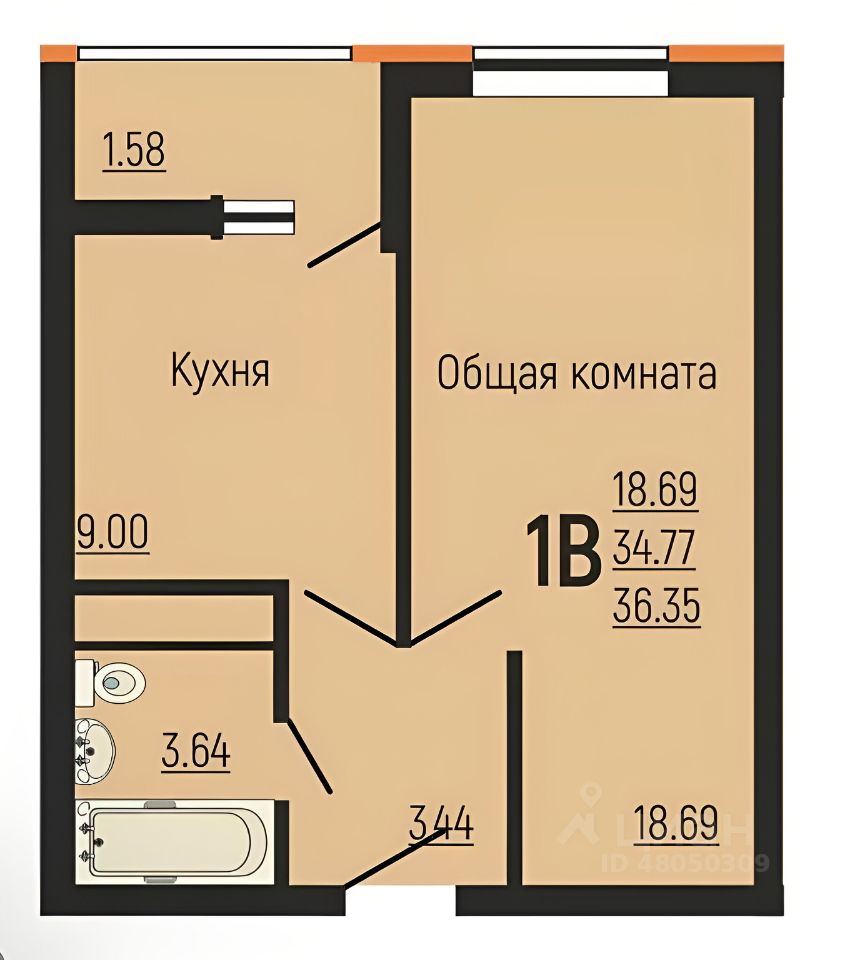 Квартира №1523048, корпус 5 в ЖК Славянка от застройщика  КубаньГрадИнвестСтрой в Краснодаре — Недвижимость на сайте Living.ru