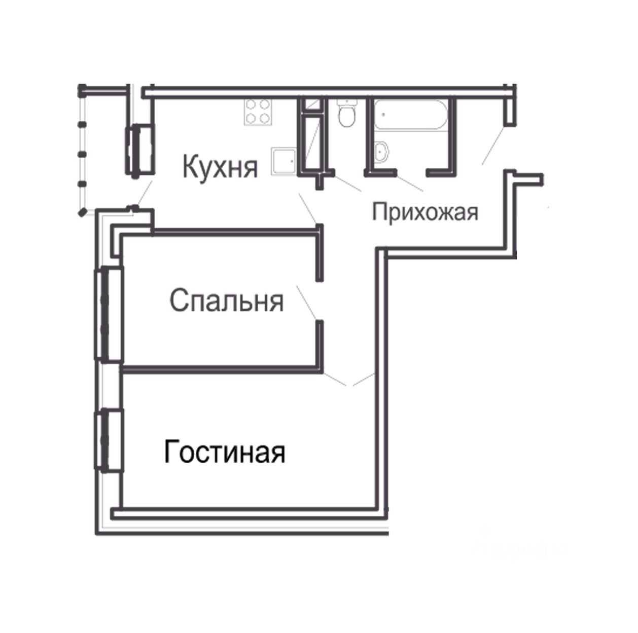 Квартира №1733931, корпус 1 в ЖК Молодежный (Балашиха-1) от застройщика СК  Проект в Московской области — Недвижимость на сайте Living.ru